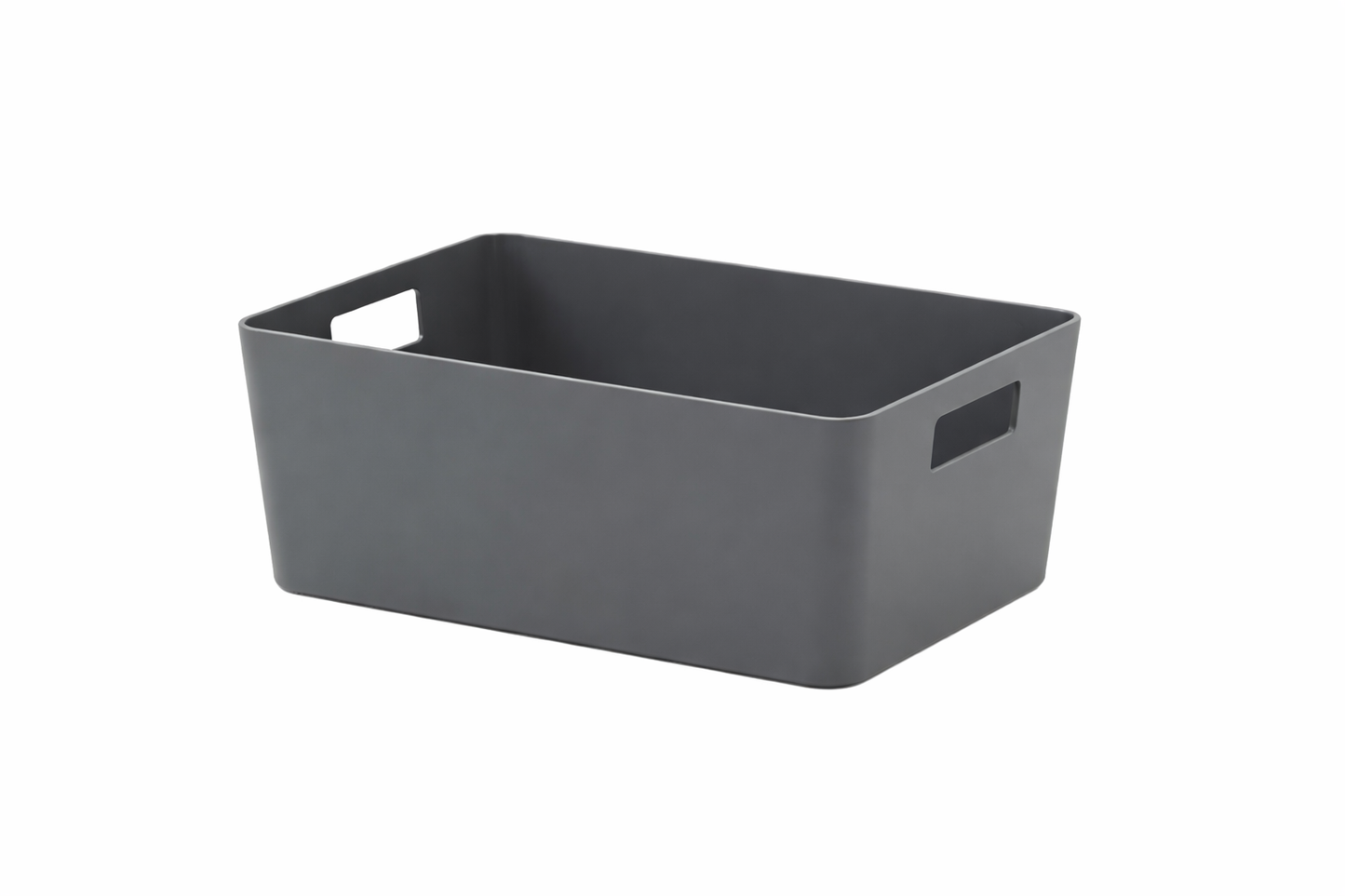 סלסלה מלבנית עם ידיות - מגוון גדלים-סלסלה-ItalPlast-שחור-S-סופר הום