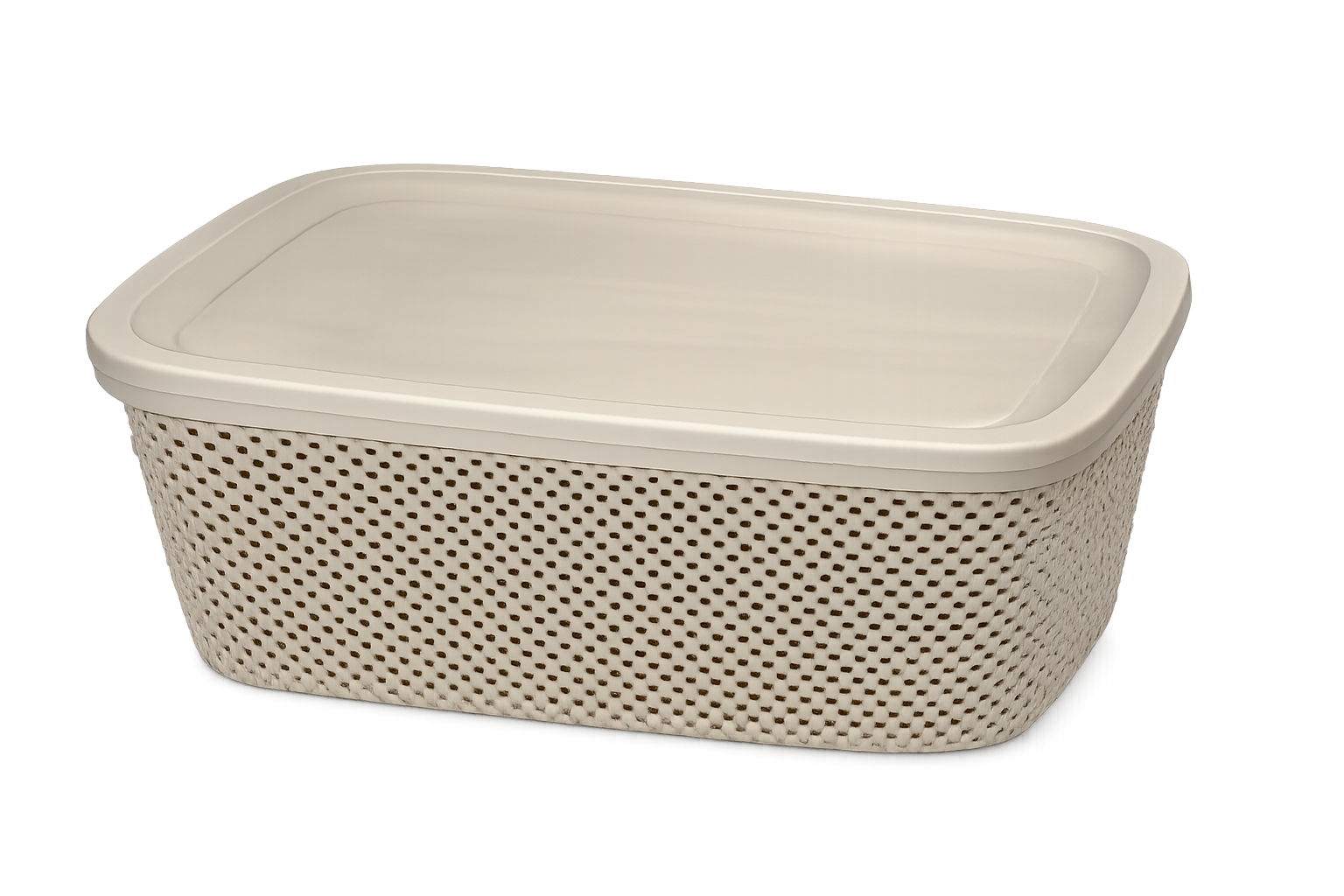 סלסלה דגם טיטאן ומכסה - מגוון גדלים-סלסלה-ItalPlast-6 ליטר-חום-סופר הום