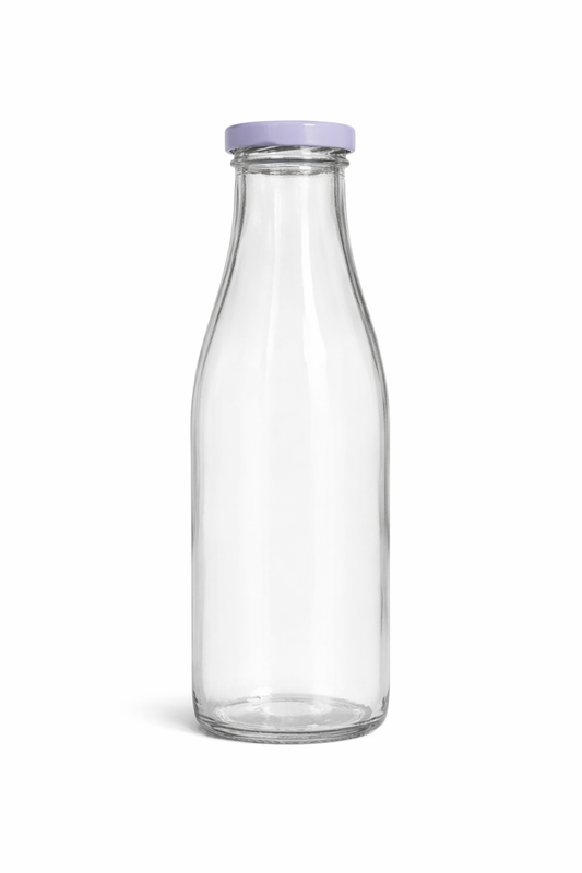 בקבוק חלב זכוכית - 1 ליטר-קנקן זכוכית-KashGan-סופר הום