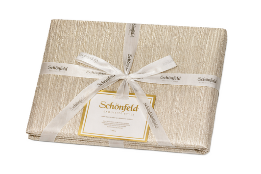 מפה פסים קרם - דגם בוסטון-מפת שולחן-Schonfeld Collection-סופר הום