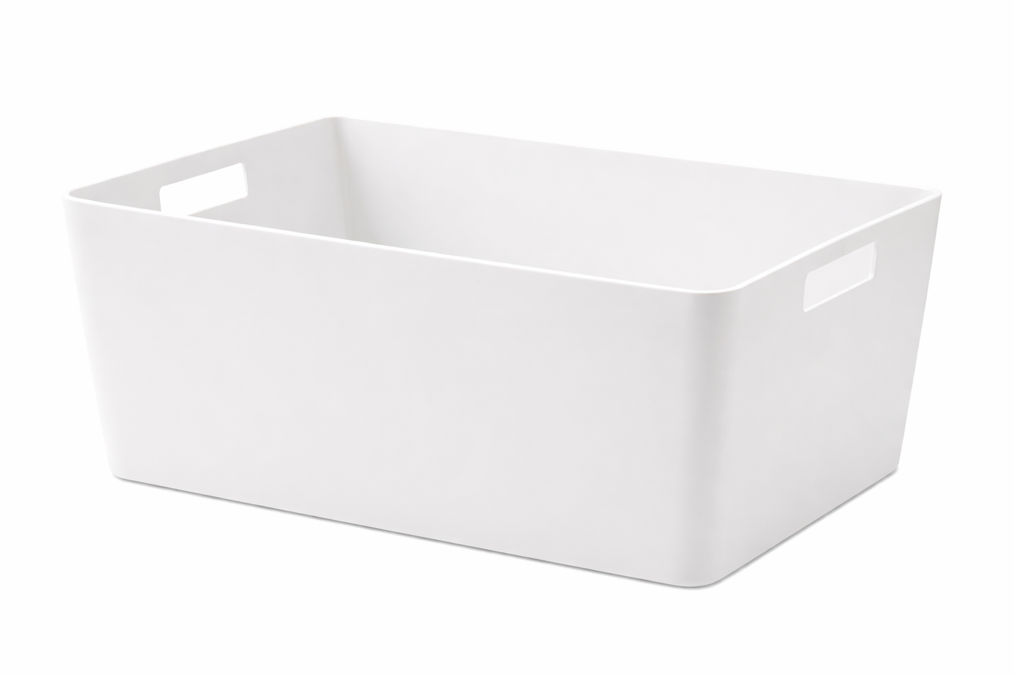 סלסלה מלבנית עם ידיות - מגוון גדלים-סלסלה-ItalPlast-לבן-XL-סופר הום