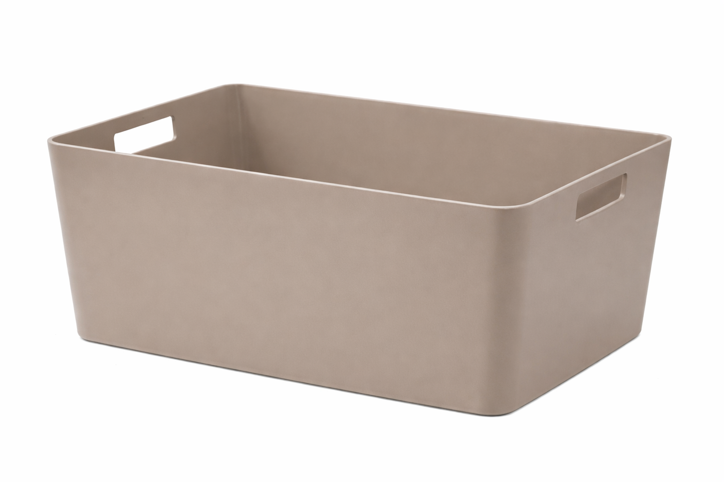 סלסלה מלבנית עם ידיות - מגוון גדלים-סלסלה-ItalPlast-חום-M-סופר הום