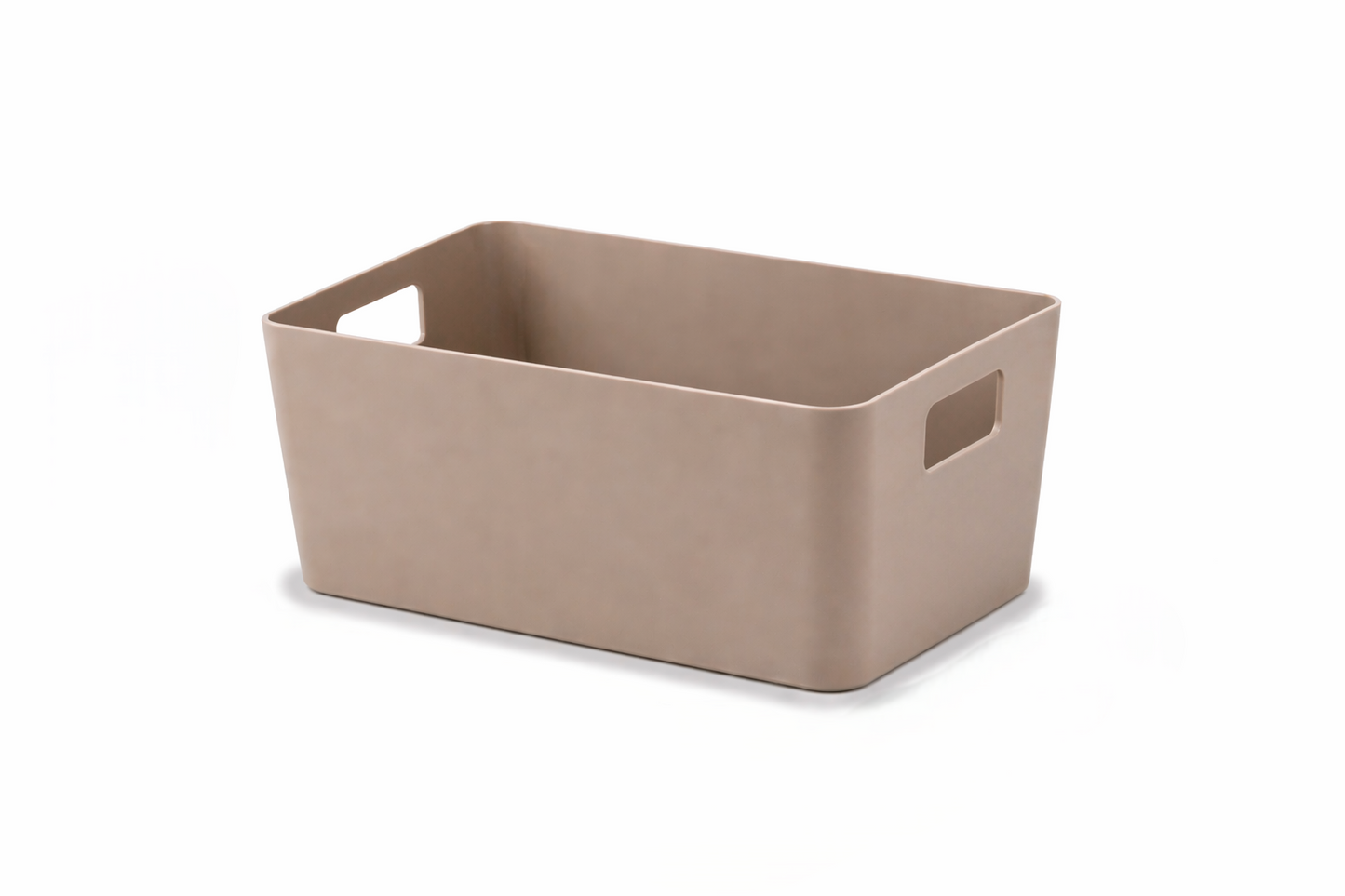 סלסלה מלבנית עם ידיות - מגוון גדלים-סלסלה-ItalPlast-חום-XS-סופר הום