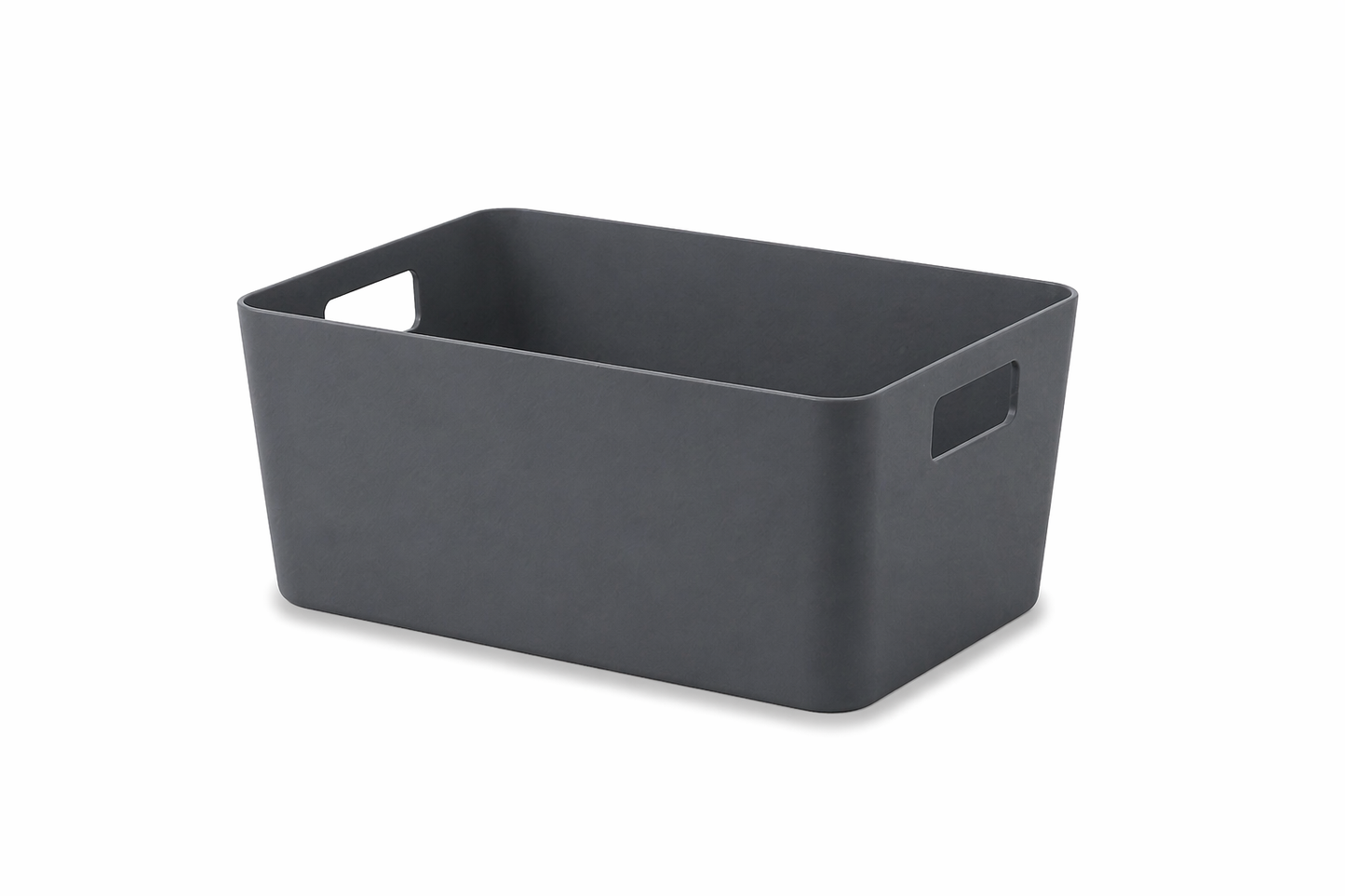 סלסלה מלבנית עם ידיות - מגוון גדלים-סלסלה-ItalPlast-שחור-XS-סופר הום