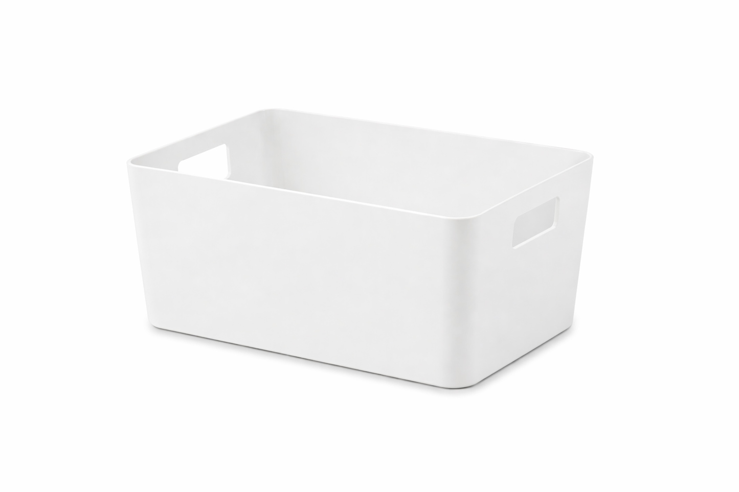 סלסלה מלבנית עם ידיות - מגוון גדלים-סלסלה-ItalPlast-לבן-XS-סופר הום