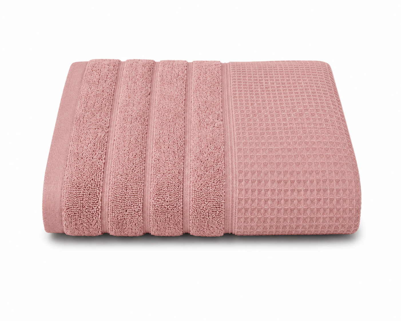 מגבת גוף - דגם WAFFLE - מגוון צבעים וגדלים-מגבת גוף-Via Home-ורוד-140×90-סופר הום