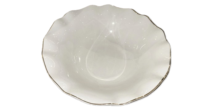 קערת הגשה פורצלן - דגם פרח רים-קערות פורצלן-SUPERHOME סופרהום-סופר הום