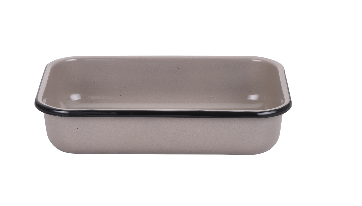 תבנית אפייה והגשה מלבנית בשלושה גדלים-תבניות אמייל-SUPERHOME סופרהום-1.2 ליטר - 22*16*6 ס"מ-סופר הום