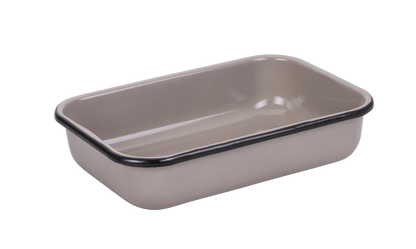 תבנית אפייה והגשה מלבנית בשלושה גדלים-תבניות אמייל-SUPERHOME סופרהום-1.2 ליטר - 22*16*6 ס"מ-סופר הום