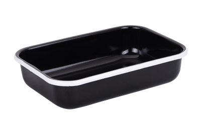 תבנית אפייה והגשה מלבנית בשלושה גדלים-תבניות אמייל-SUPERHOME סופרהום-1.2 ליטר - 22*16*6 ס"מ-סופר הום