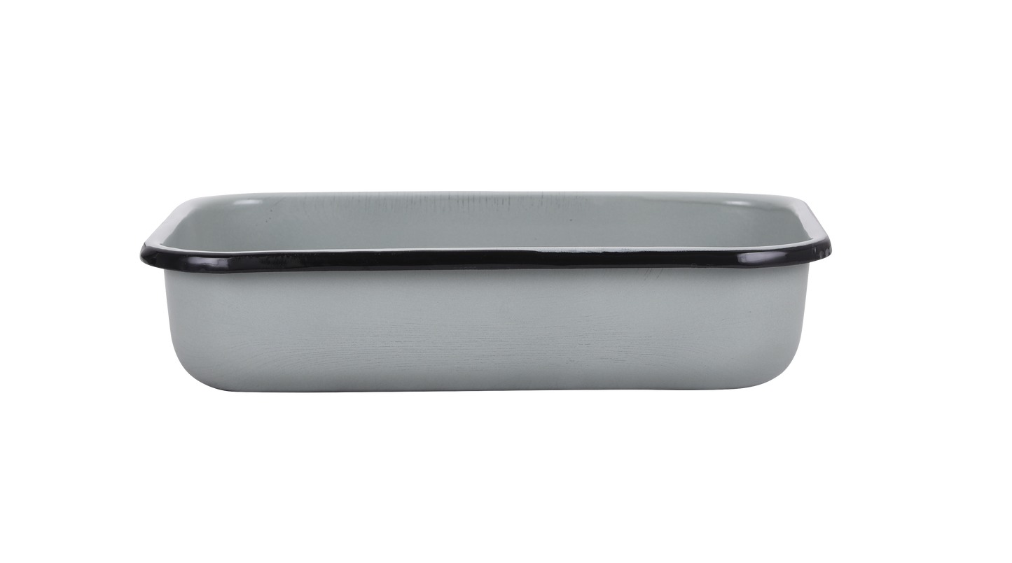 תבנית אפייה והגשה מלבנית בשלושה גדלים-תבניות אמייל-SUPERHOME סופרהום-1.2 ליטר - 22*16*6 ס"מ-סופר הום