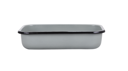 תבנית אפייה והגשה מלבנית בשלושה גדלים-תבניות אמייל-SUPERHOME סופרהום-1.2 ליטר - 22*16*6 ס"מ-סופר הום