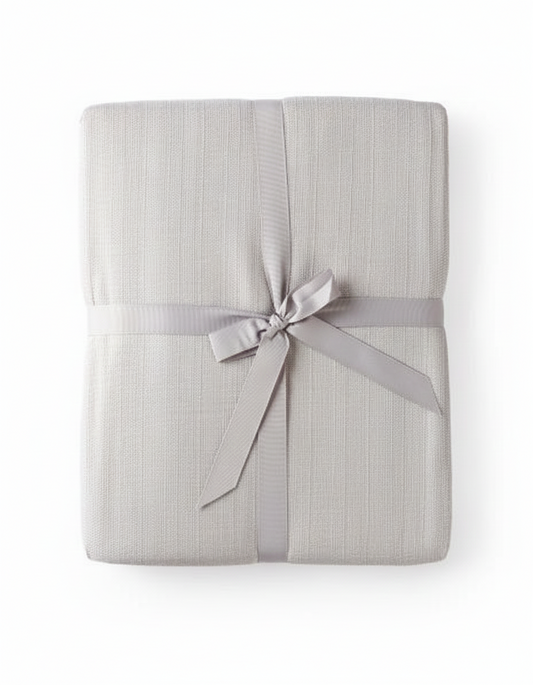 מפת שולחן דמוי פשתן אפור - מגוון גדלים-מפת שולחן-Cotton Avenue-3 מטר-סופר הום