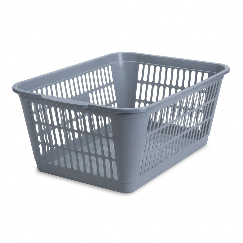 סלסלה 45*31 ס"מ - מגוון צבעים-סלסלה-ItalPlast-אפור-סופר הום