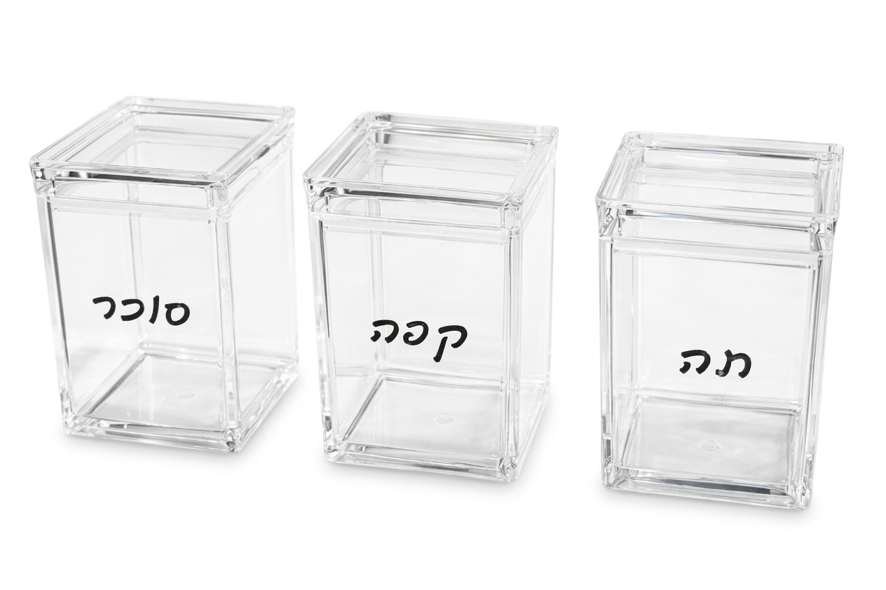 סט תה קפה סוכר אקרילי-סט תה קפה סוכר-KashGan-סופר הום