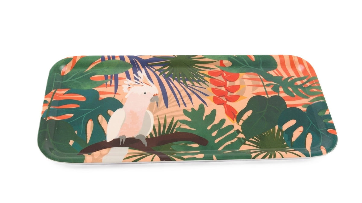 מגש מלמין צבעוני מלבני 32×15 ס"מ - מגוון דגמים-הגשה פלסטיק-גרופי מתנות-Y7142-סופר הום