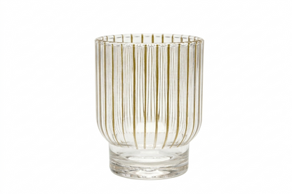 כוס שתיה פוליקרבונט פסים זהב-כוסות פלסטיק ואקריל-DREAM CHEF-סופר הום