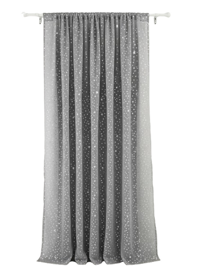 וילון קרמן אפור 140*160-וילון בד-ASHRAM-סופר הום