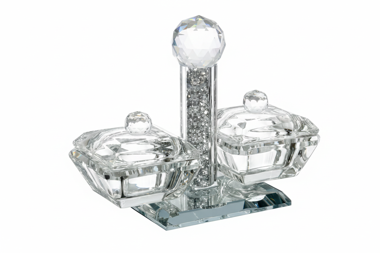 מלחייה כפולה לשבת קריסטל-מלחייה סגורה-GOLYAN-סופר הום