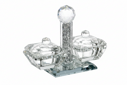 מלחייה כפולה לשבת קריסטל-מלחייה סגורה-GOLYAN-סופר הום