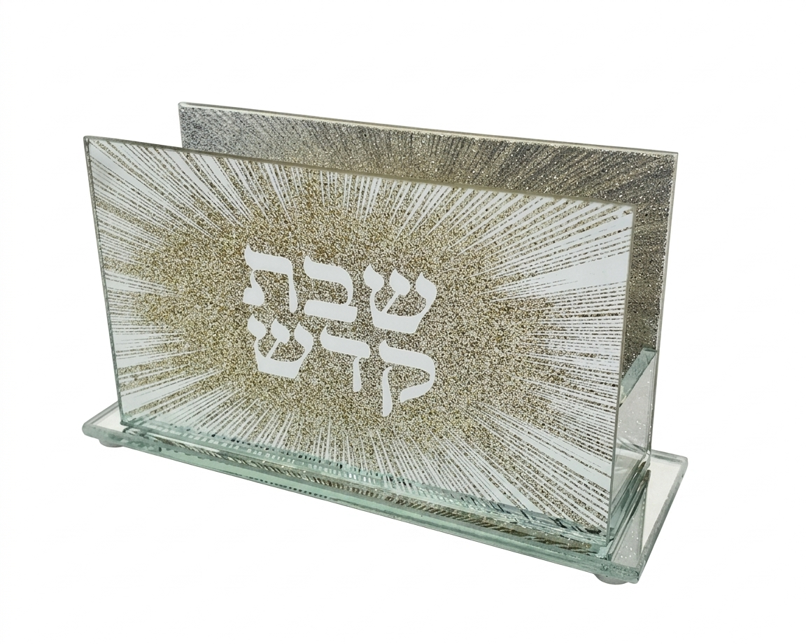מחזיק גפרורים פסים זהב נצנץ-מעמד לקופסת גפרורים-אבי מתנות-סופר הום
