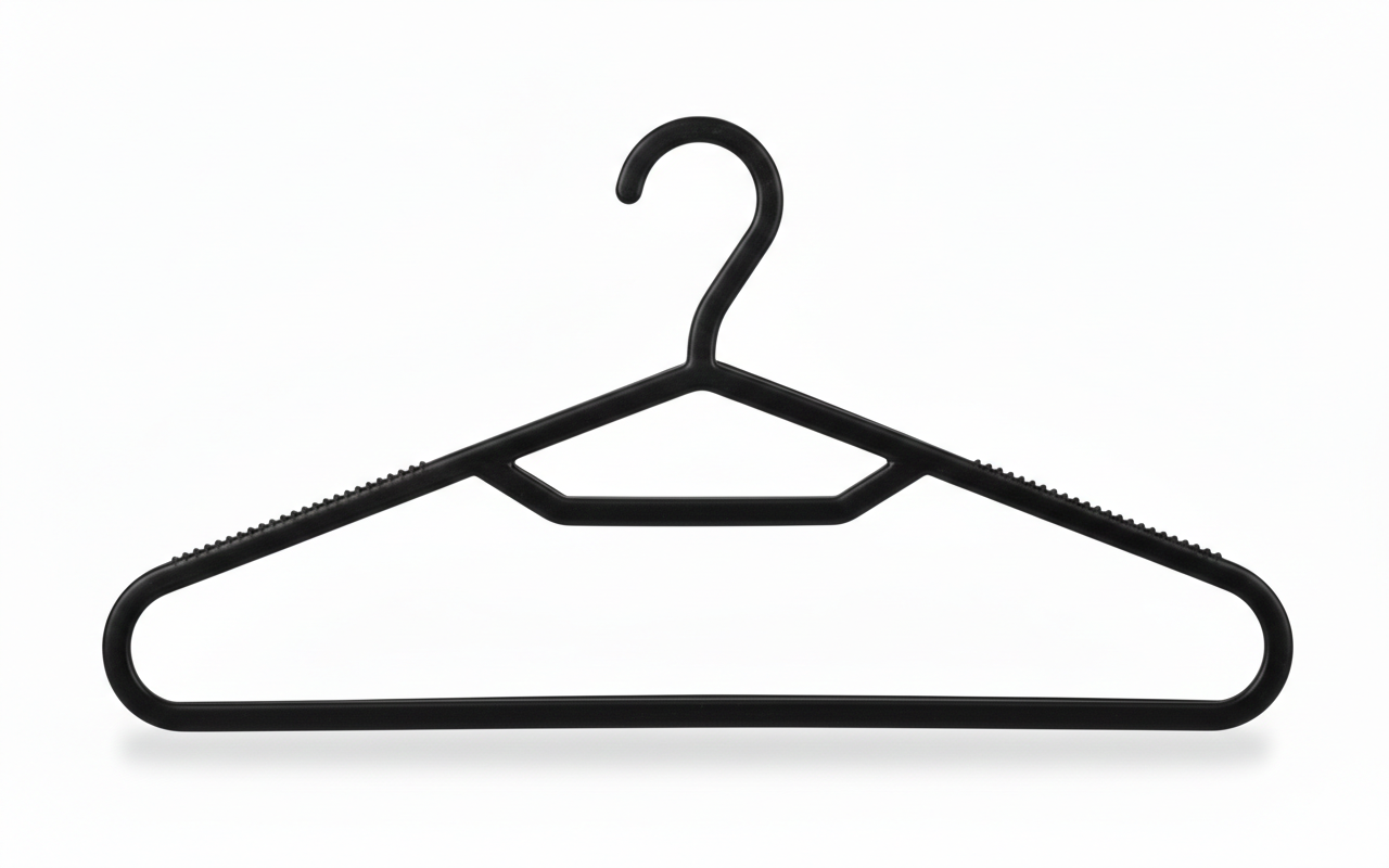 מארז 10 קולבי פלסטיק 40 ס"מ שחור/לבן-קולב-Cobra-שחור-סופר הום