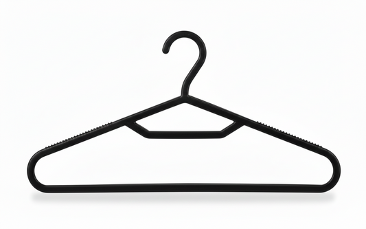 מארז 10 קולבי פלסטיק 40 ס"מ שחור/לבן-קולב-Cobra-שחור-סופר הום