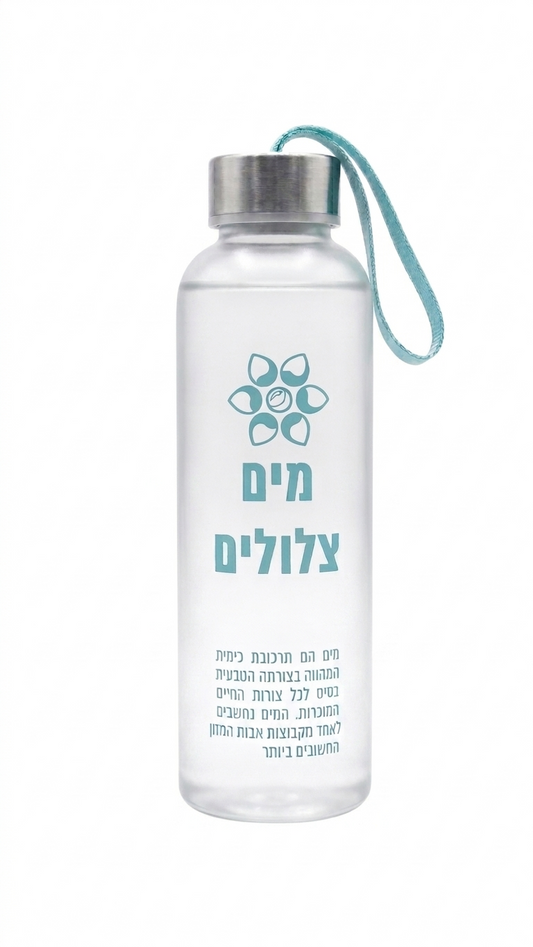 בקבוק מודפס עם רצועה 500 מ"ל - מבחר צבעים-MAMA-טורקיז-סופר הום