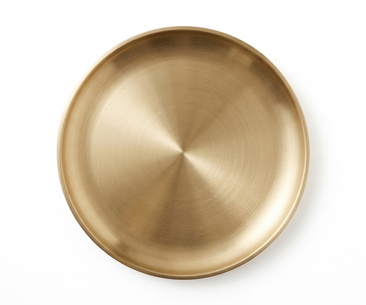 צלחת הגשה זהב - מגוון גדלים-הגשה מתכת-GOLYAN-26*26*2 ס"מ-סופר הום