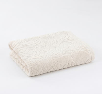 מגבת ענק - דגם ZEBRA-מגבת גוף-Via Home-לבן-סופר הום