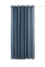 Load image into Gallery viewer, וילון דמוי פשתן - דגם טוהר - מגוון צבעים-וילון בד-ASHRAM-כחול נייבי-סופר הום
