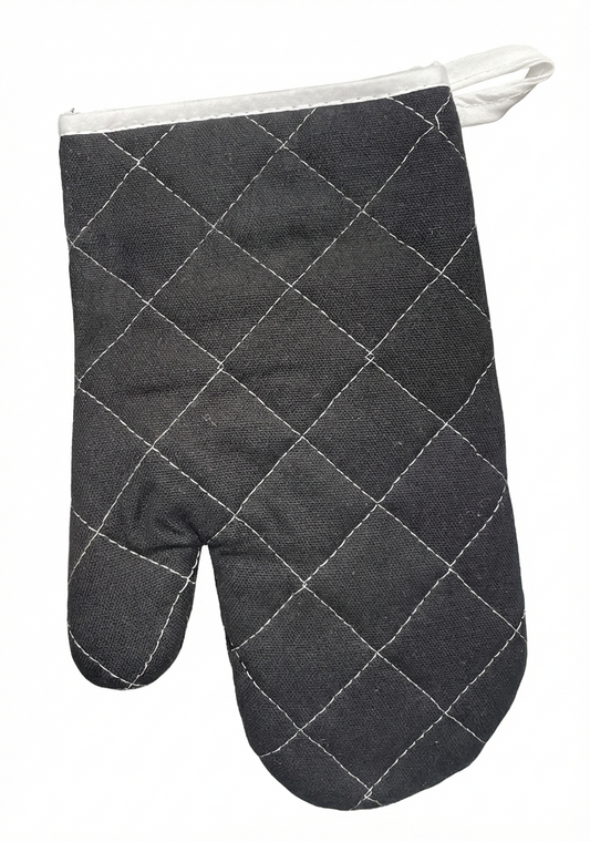 כפפה לתנור דגם מעוינים - מגוון צבעים-כפפות לתנור-KashGan-שחור-סופר הום