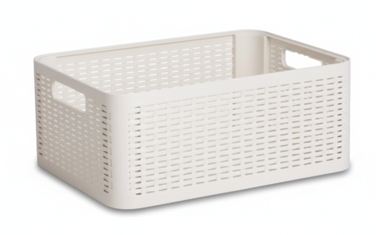 סלסלת ראטן מודולארית 18 ליטר - מגוון צבעים-סלסלה-ליפסקי-קרם-סופר הום