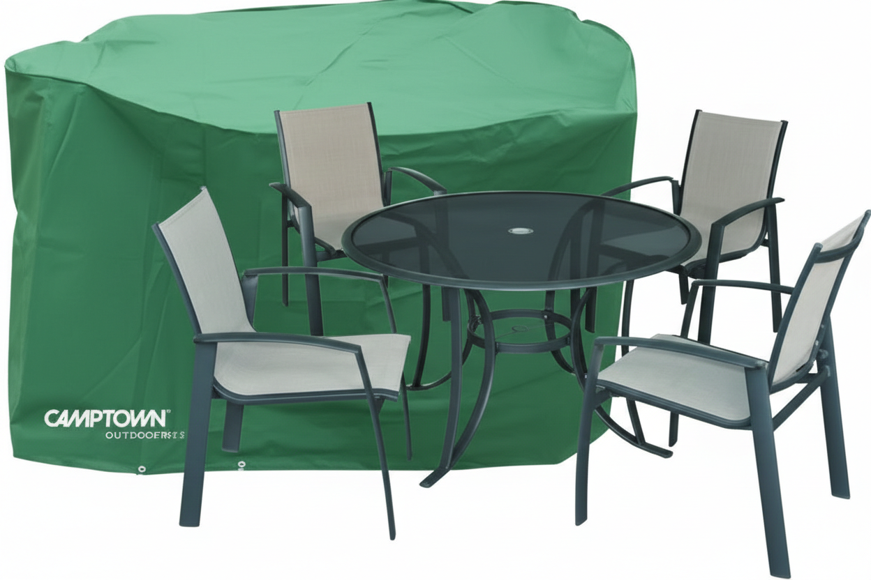 כיסוי לסט גינה - שולחן עגול + 4 כסאות-SUPERHOME סופרהום-סופר הום