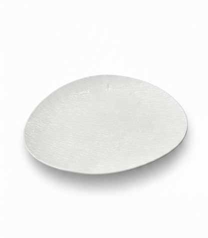 צלחות פורצלן NEW BON CHINA SIMPLE WHITE - מגוון גדלים-צלחת ראשונה-GOLYAN-33X22X2.5 ס''מ-סופר הום