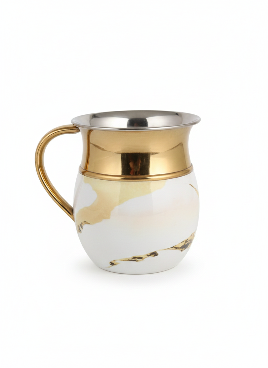 נטלה אלומיניום מעוצבת - מגוון דוגמאות-נטלה אלומיניום-GOLYAN-שיש לבן וזהב-סופר הום