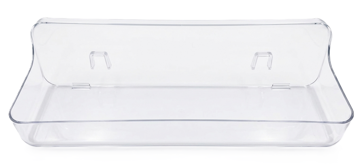 מדף הדבקה CLEAR - 8.5*11*32 ס"מ-ארגוניות למקרר-ItalPlast-סופר הום