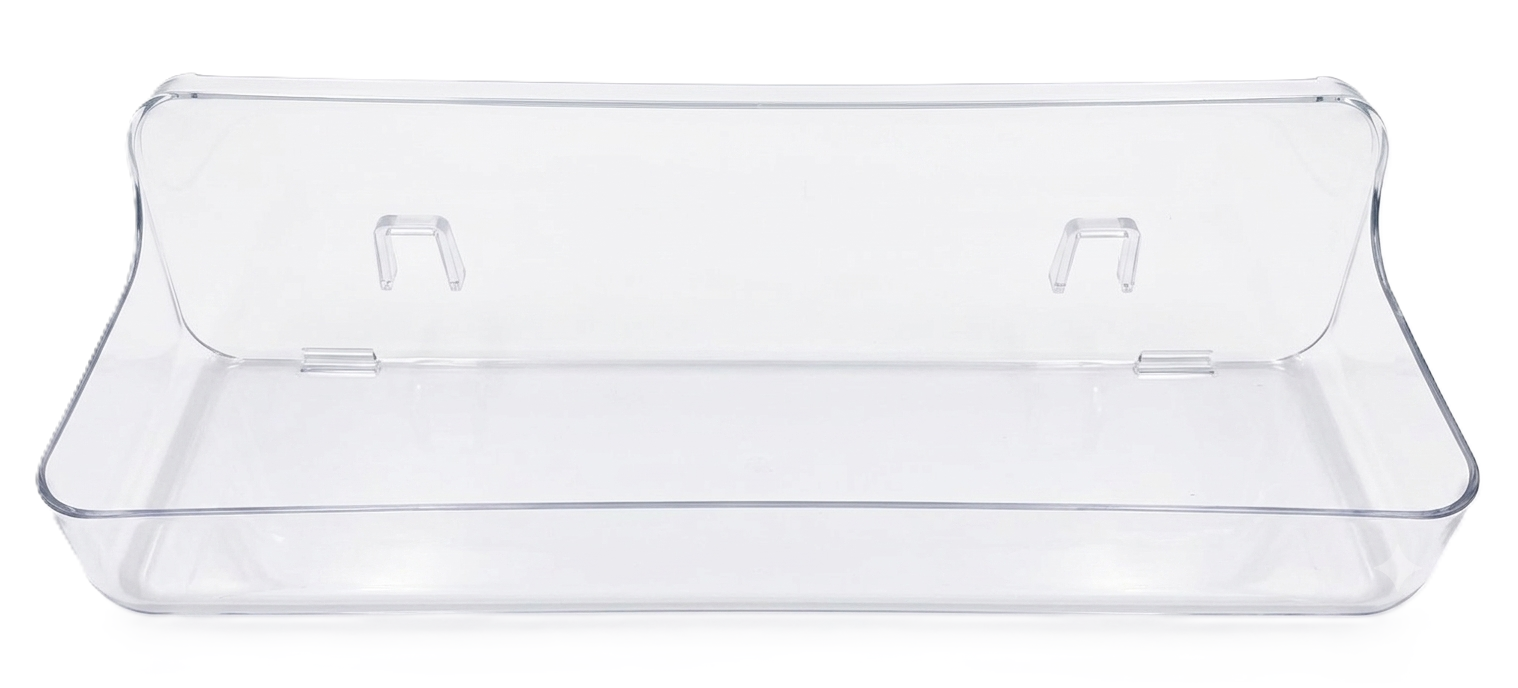 מדף הדבקה CLEAR - 8.5*11*32 ס"מ-ארגוניות למקרר-ItalPlast-סופר הום