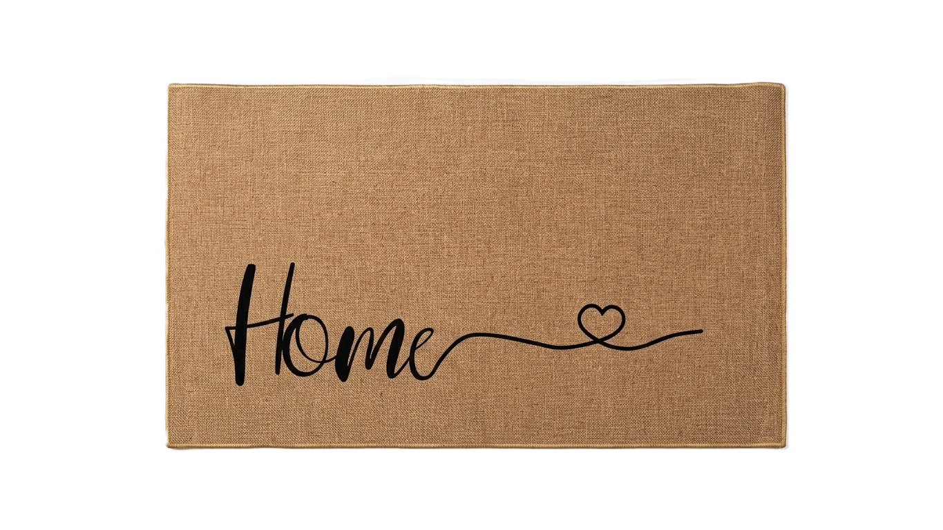 שטיח טנסי - מגוון דגמים ומידות-שטיח בד-ASHRAM-Home-חום-120*60 ס"מ-סופר הום