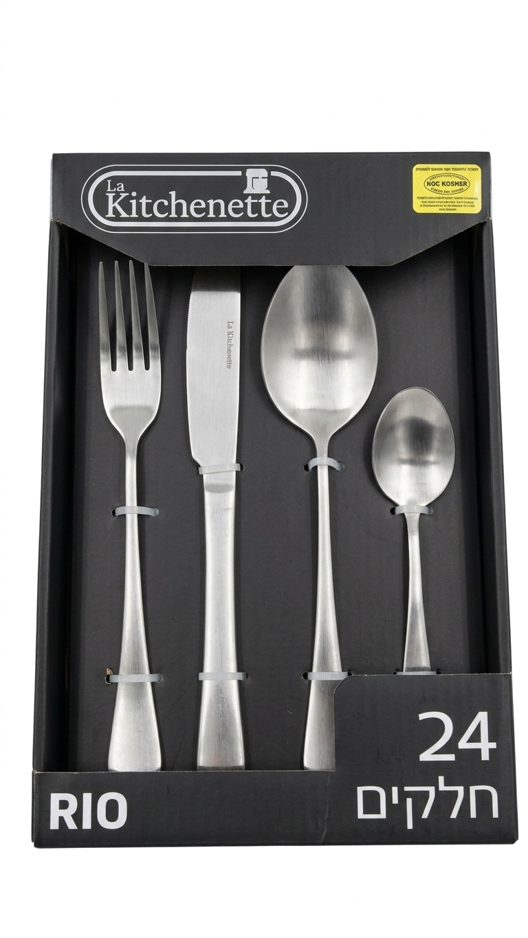 סט סכו"ם - 24 חלקים-סכו"ם זהב-La kitchenette-זהב-צר-סופר הום