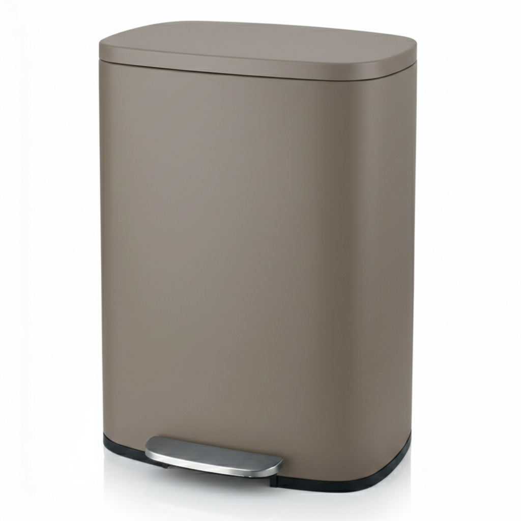 פח דוושה 30 ליטר-פחים למטבח-Home Design-אפור פלטינום-סופר הום