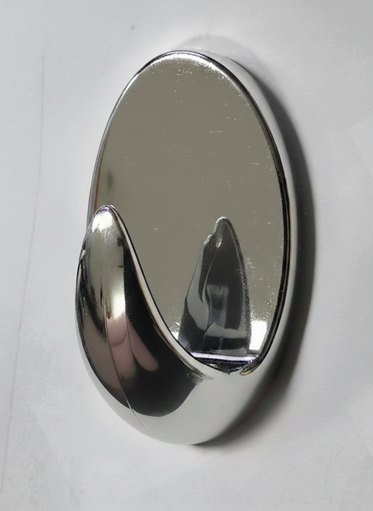 סט 4 קולבי הדבקה - מגוון דגמים-וו תלייה לקיר-Home Design-כסף-סופר הום