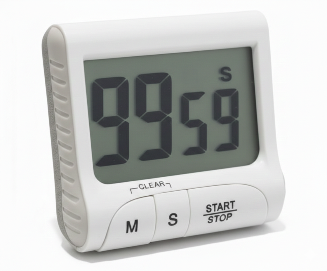 טיימר דיגיטלי צבעוני עם מגנט-טיימר-SUPERHOME סופרהום-לבן-סופר הום