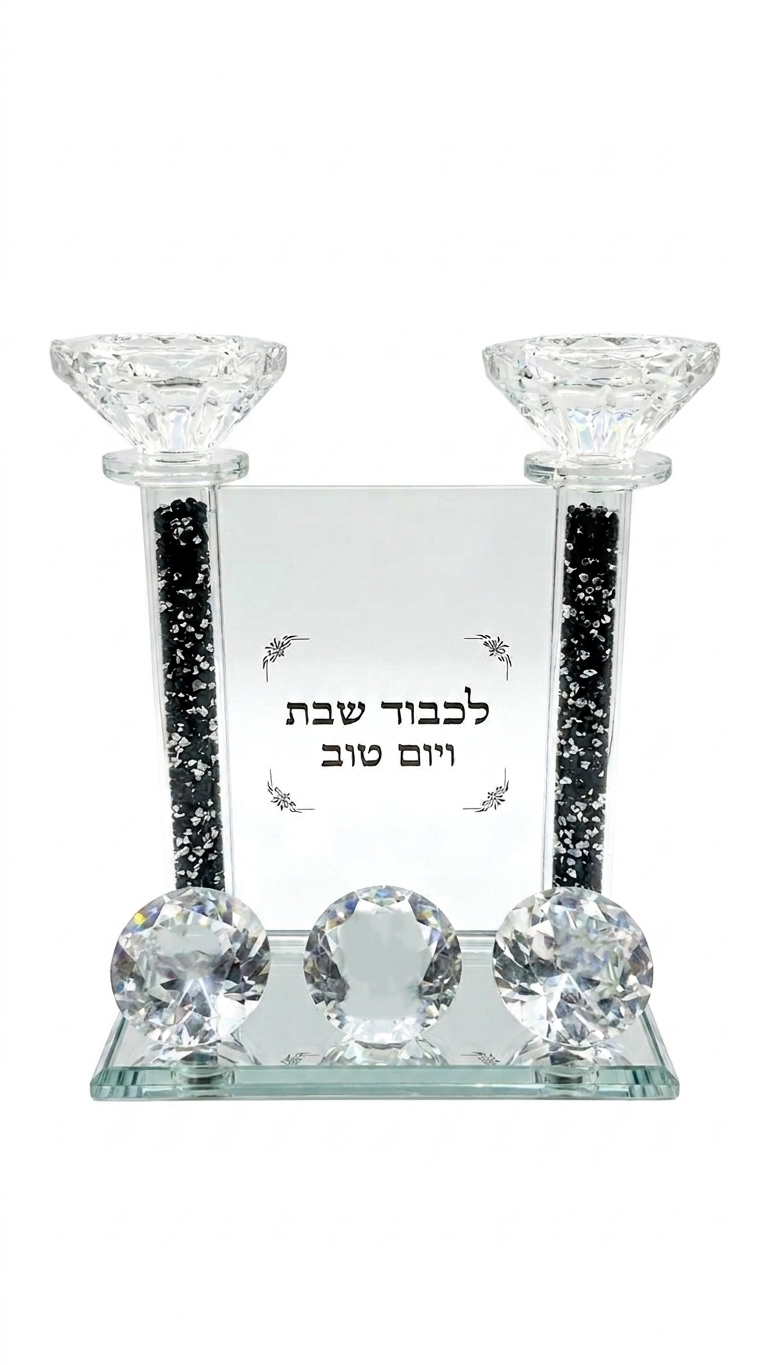 מעמד נרות יהלום-פמוטי קריסטל-סופר הום-סופר הום