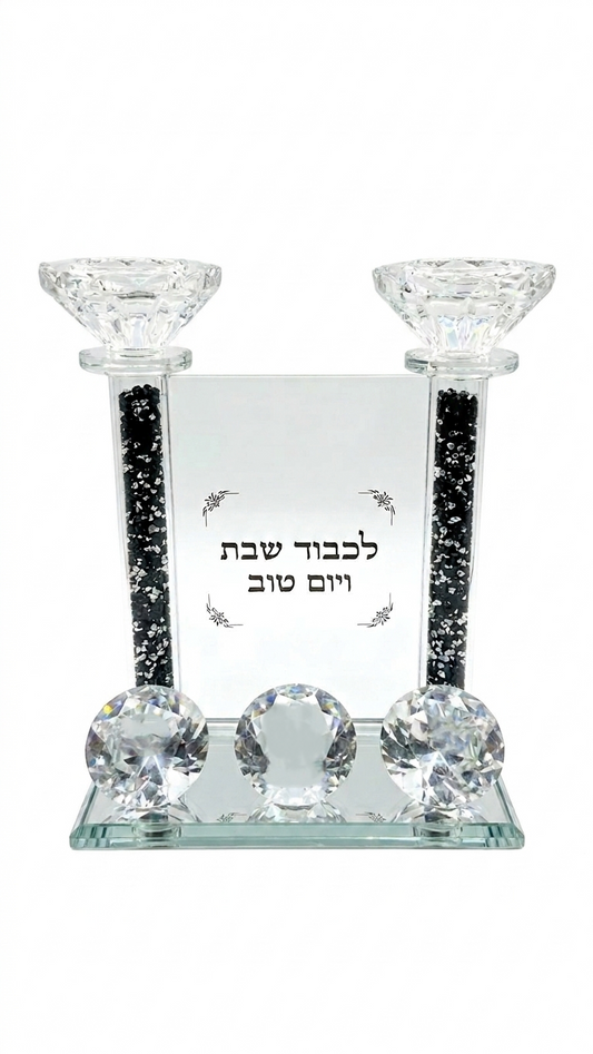 מעמד נרות יהלום-פמוטי קריסטל-סופר הום-סופר הום