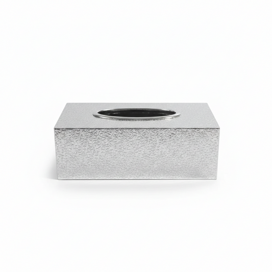 מתקן טישו דקורטיבי בעיצוב יוקרתי - מגוון צבעים-קופסת טישו-SUPERHOME סופרהום-כסף-סופר הום