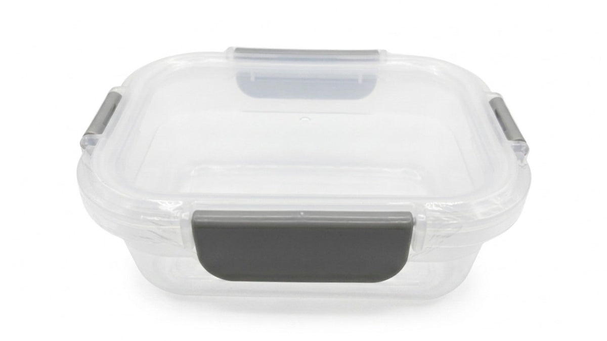 קופסת אחסון Super Lock Next אנטיבקטריאלית מלבנית 600 מ"ל - אפור/ כחול-קופסאות מטבח פלסטיק-Rose & Stein-אפור-סופר הום