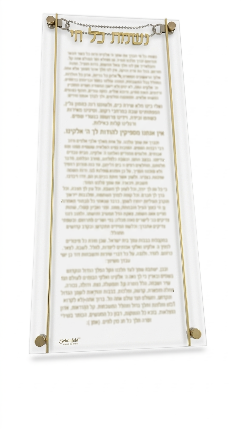נשמת כל חי - אקרילי שקוף 35*55 ס"מ-Schonfeld Collection-סופר הום