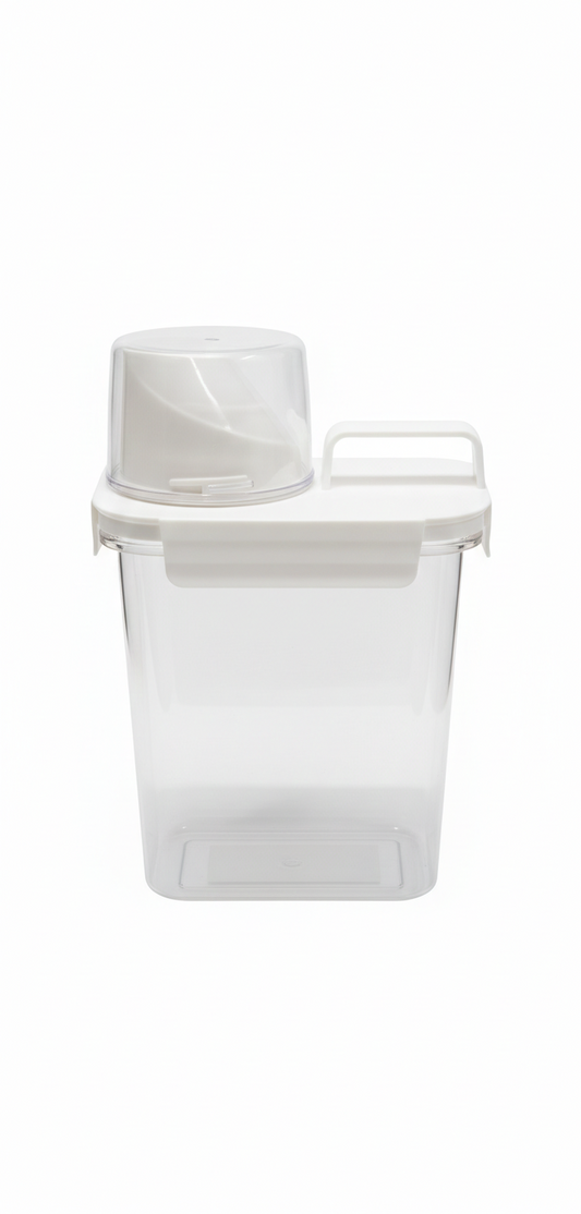 ארגונית אחסון אוניברסלית עם פיית מדידה לכביסה-קופסאות לאבקת כביסה-SUPERHOME סופרהום-סופר הום