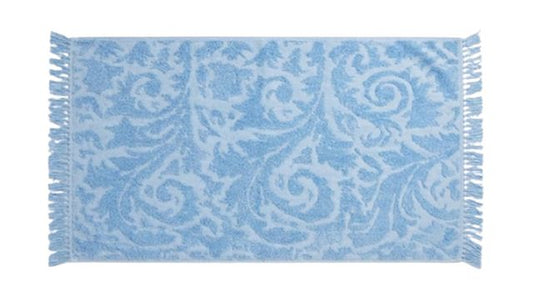 מגבת FRINGED 90*50 ס"מ - כחול/אפור-מגבת ידיים-HASPER-כחול-סופר הום